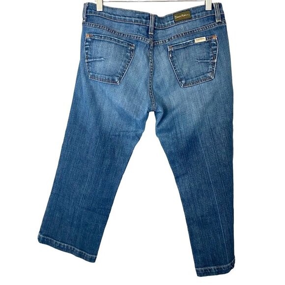 David Kahn Heidi‎ Cropped Capri Jeans Women's Sz 30 Beachy Coastal Hipster - Picture 4 of 12